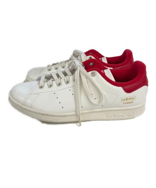 adidas（アディダス）adidas (アディダス) STAN SMITH ホワイト×レッド サイズ:26の古着・服飾アイテム