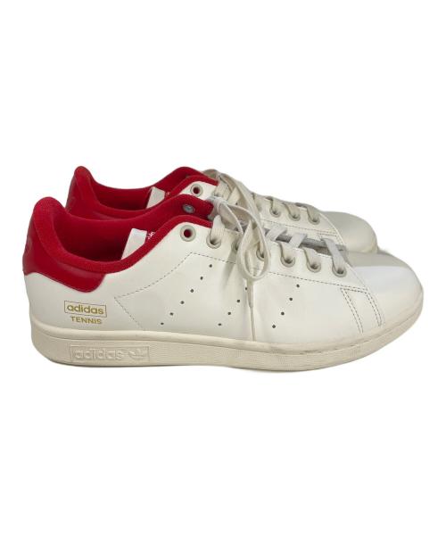adidas（アディダス）adidas (アディダス) STAN SMITH ホワイト×レッド サイズ:26の古着・服飾アイテム