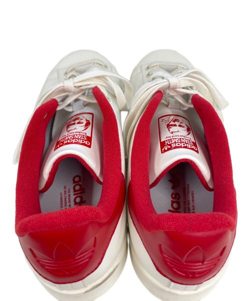 adidas（アディダス）adidas (アディダス) STAN SMITH ホワイト×レッド サイズ:26の古着・服飾アイテム