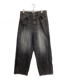 ROTOL（ロトル）の古着「Exclusive-TRIPLE SEAMS 6P DENIM BLACKUSED」｜グレー