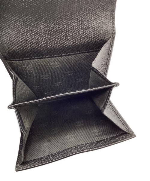 CHANEL（シャネル）CHANEL (シャネル) 3つ折り財布 ブラックの古着・服飾アイテム