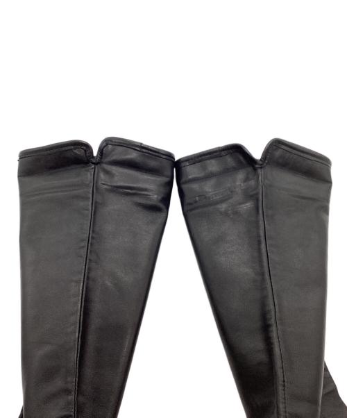Chloe（クロエ）Chloe (クロエ) レザーグローブ ブラック サイズ:21cmの古着・服飾アイテム