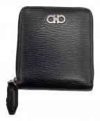 Salvatore Ferragamoサルヴァトーレ フェラガモ）の古着「コンパクトジップウォレット」｜ブラック