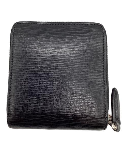 Salvatore Ferragamo（サルヴァトーレ フェラガモ）Salvatore Ferragamo (サルヴァトーレ フェラガモ) コンパクトジップウォレット ブラックの古着・服飾アイテム