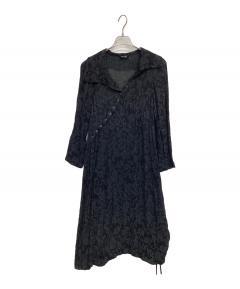 中古・古着通販】萌 (MOYURU) 長袖ワンピース ブラック サイズ:M−L