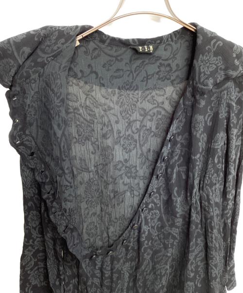 BLACK PEACE NOW（ブラックピースナウ）BLACK PEACE NOW (ブラックピースナウ) 長袖ワンピース ブラック サイズ:Mの古着・服飾アイテム