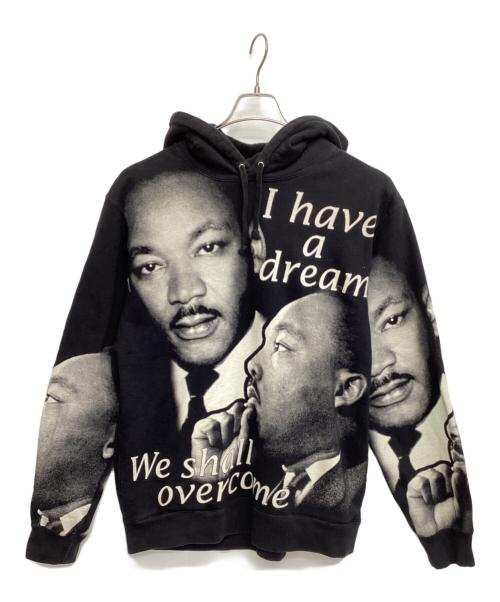 SUPREME（シュプリーム）Supreme (シュプリーム) MLK Hooded Sweatshirt ブラック×ホワイト サイズ:Lの古着・服飾アイテム
