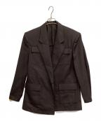 Y'sワイズ）の古着「ダブルジャケット」｜ブラウン