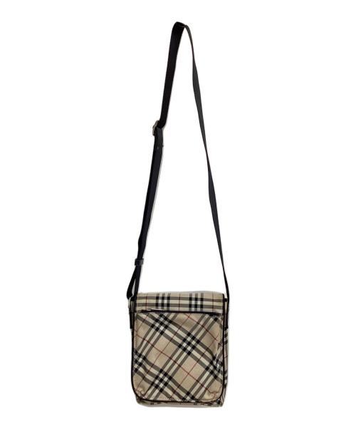 BURBERRY BLUE LABEL（バーバリーロンドンブルーレーベル）BURBERRY BLUE LABEL (バーバリーロンドンブルーレーベル) ミニショルダーバッグ ベージュ×ブラックの古着・服飾アイテム