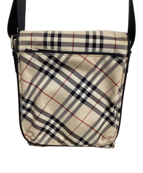 BURBERRY BLUE LABEL（バーバリーロンドンブルーレーベル）BURBERRY BLUE LABEL (バーバリーロンドンブルーレーベル) ミニショルダーバッグ ベージュ×ブラックの古着・服飾アイテム