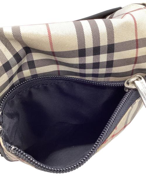 BURBERRY BLUE LABEL（バーバリーロンドンブルーレーベル）BURBERRY BLUE LABEL (バーバリーロンドンブルーレーベル) ミニショルダーバッグ ベージュ×ブラックの古着・服飾アイテム