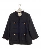 journal standard L'essageジャーナルスタンダード レサージュ）の古着「GIOLICAツイード BIGジャケット」｜ブラック