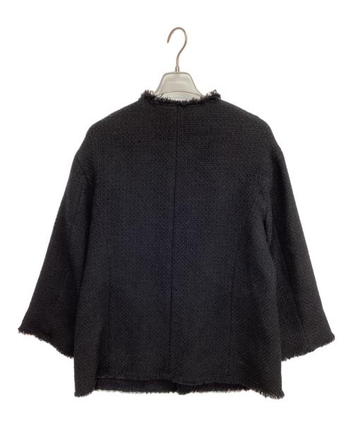 journal standard L'essage（ジャーナルスタンダード レサージュ）journal standard L'essage (ジャーナルスタンダード レサージュ) GIOLICAツイード BIGジャケット ブラック サイズ:Freeの古着・服飾アイテム