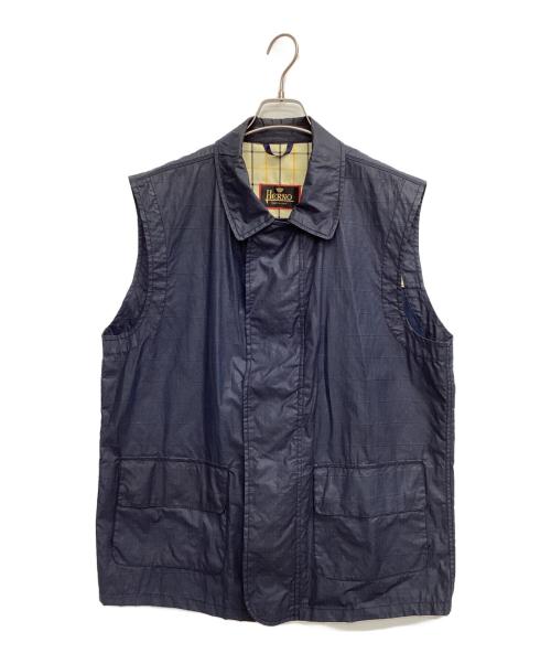 HERNO（ヘルノ）HERNO (ヘルノ) ジップベスト ネイビー サイズ:表記なしの古着・服飾アイテム