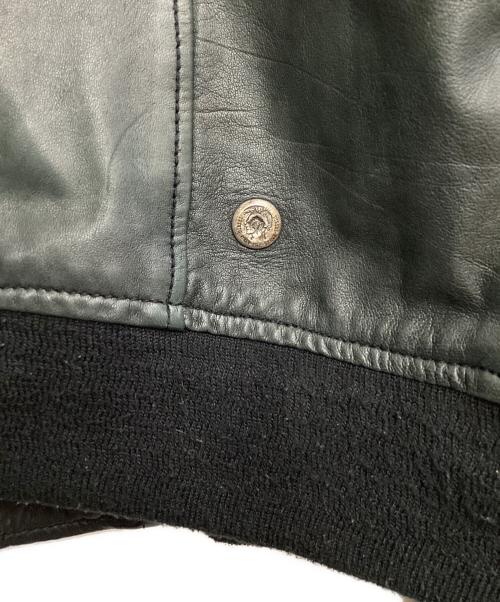 DIESEL（ディーゼル）DIESEL (ディーゼル) ラムレザージャケット ブラック サイズ:Lの古着・服飾アイテム