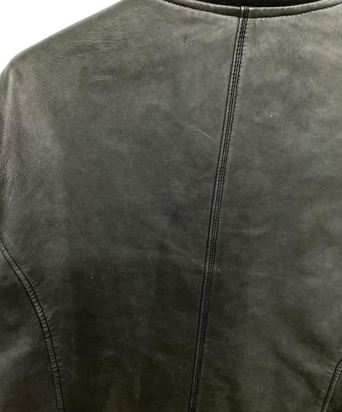 DIESEL（ディーゼル）DIESEL (ディーゼル) ラムレザージャケット ブラック サイズ:Lの古着・服飾アイテム