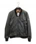 DIESEL（ディーゼル）の古着「ラムレザージャケット」｜ブラック