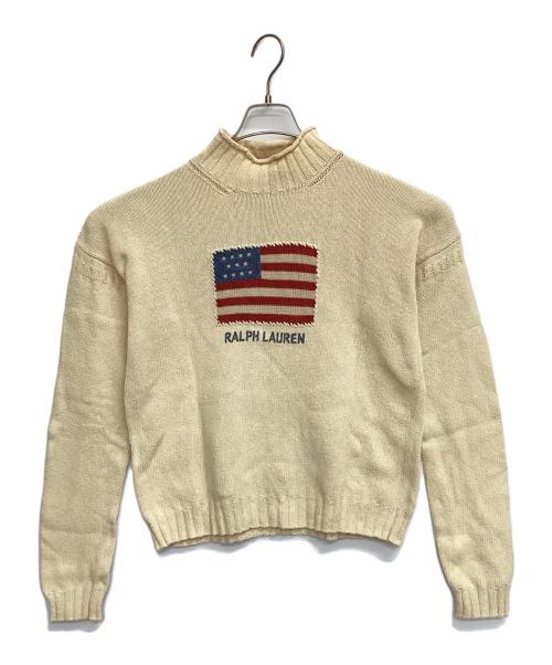 POLO SPORT（ポロスポーツ）POLO SPORT (ポロスポーツ) 厚手ニット ベージュ サイズ:Mの古着・服飾アイテム