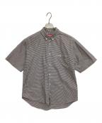 SUPREMEシュプリーム）の古着「半袖シャツ」｜ホワイト×ブラック