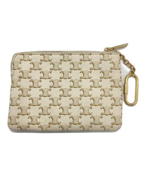 CELINE（セリーヌ）CELINE (セリーヌ) トリオンフキャンバス ホワイト×ベージュの古着・服飾アイテム