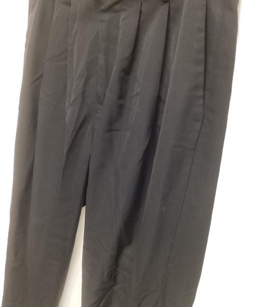 stein（シュタイン）stein (シュタイン) 2タックスラックスパンツ ブラック サイズ:Mの古着・服飾アイテム