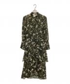 FRAY IDフレイ アイディー）の古着「長袖ワンピース」｜グリーン