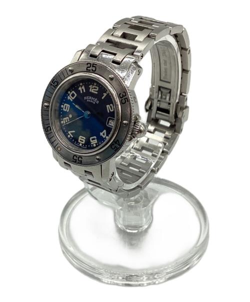 HERMES（エルメス）HERMES (エルメス) リストウォッチ ブルー×シルバーの古着・服飾アイテム