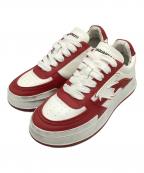 DSQUARED2ディースクエアード）の古着「スニーカー」｜ホワイト×レッド