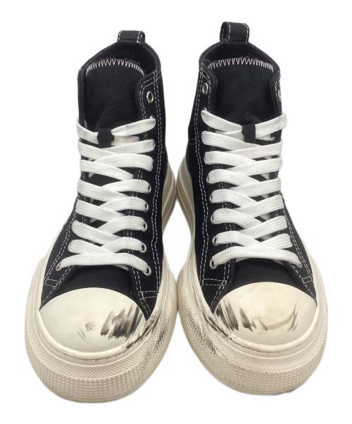DSQUARED2（ディースクエアード）DSQUARED2 (ディースクエアード) ハイカットスニーカー ブラック サイズ:39の古着・服飾アイテム