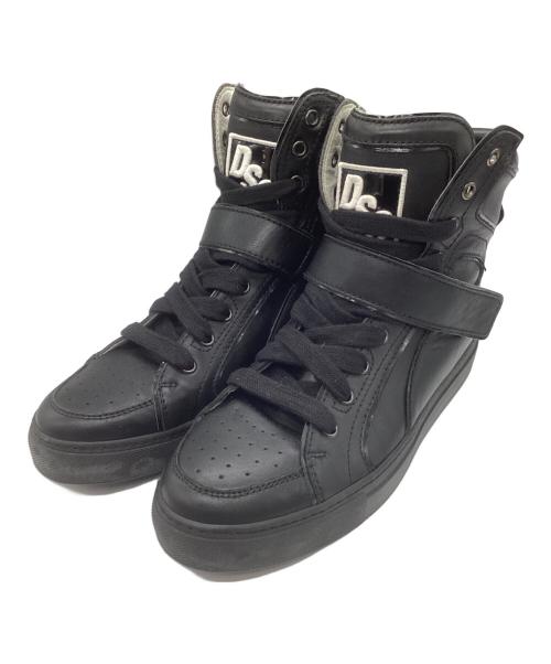 DSQUARED2（ディースクエアード）DSQUARED2 (ディースクエアード) ハイカットスニーカー ブラック サイズ:39の古着・服飾アイテム