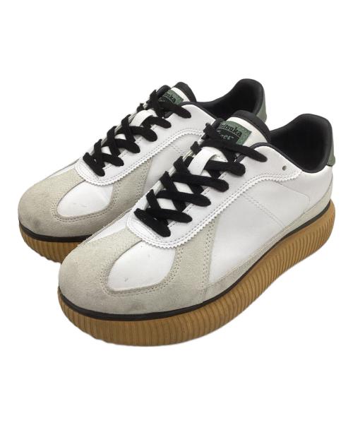 Onitsuka Tiger（オニツカタイガー）Onitsuka Tiger (オニツカタイガー) 厚底スニーカー ホワイト×グレー サイズ:25の古着・服飾アイテム