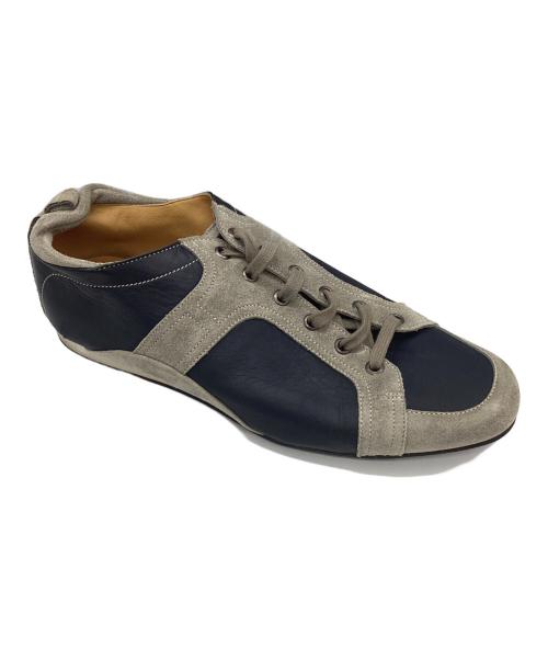 HERMES（エルメス）HERMES (エルメス) スニーカー グレー×ネイビー サイズ:41 1/2の古着・服飾アイテム