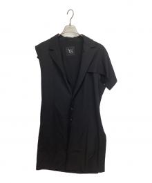Y's（ワイズ）の古着「ノースリーブコート」｜ブラック