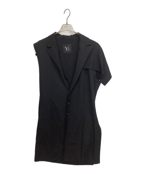 Y's（ワイズ）Y's (ワイズ) ノースリーブコート ブラック サイズ:表記なしの古着・服飾アイテム