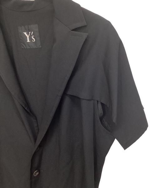 Y's（ワイズ）Y's (ワイズ) ノースリーブコート ブラック サイズ:表記なしの古着・服飾アイテム