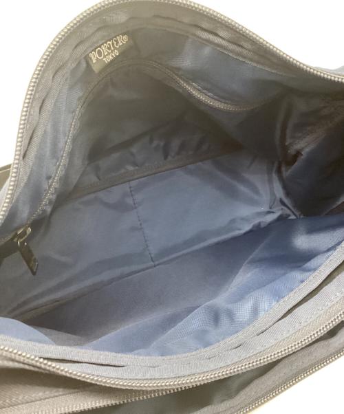 PORTER（ポーター）PORTER (ポーター) フロントショルダーバッグ ネイビー×ブラックの古着・服飾アイテム