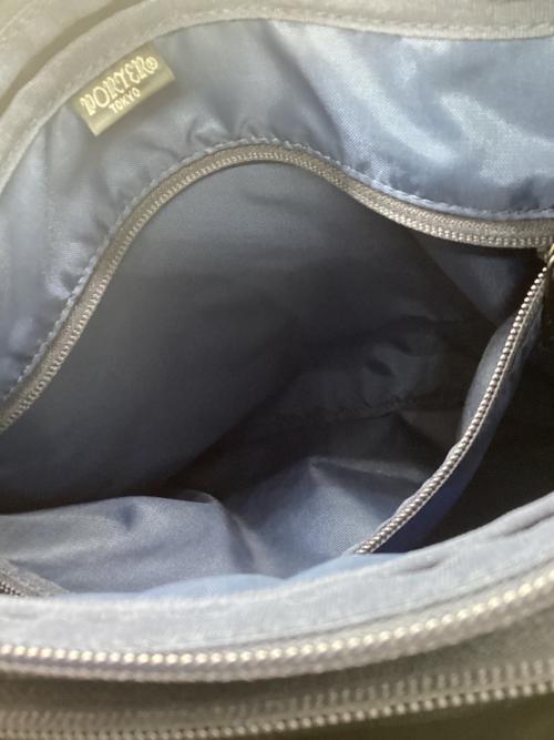 PORTER（ポーター）PORTER (ポーター) フロントショルダーバッグ ネイビー×ブラックの古着・服飾アイテム