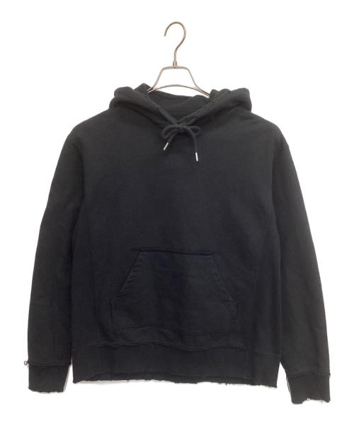 MIYAGIHIDETAKA（ミヤギヒデタカ）MIYAGIHIDETAKA (ミヤギヒデタカ) ダメージ加工パーカー ブラック サイズ:2の古着・服飾アイテム