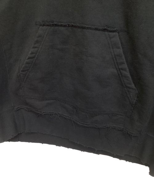 MIYAGIHIDETAKA（ミヤギヒデタカ）MIYAGIHIDETAKA (ミヤギヒデタカ) ダメージ加工パーカー ブラック サイズ:2の古着・服飾アイテム