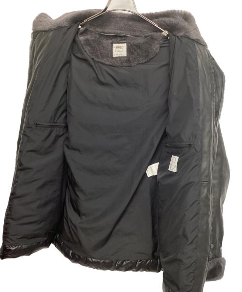 EMMETI（エンメティ）EMMETI (エンメティ) ムートンダウンコート ブラック サイズ:52の古着・服飾アイテム