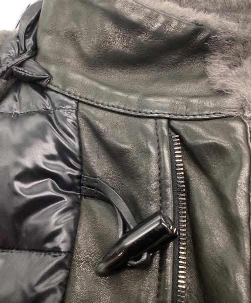 EMMETI（エンメティ）EMMETI (エンメティ) ムートンダウンコート ブラック サイズ:52の古着・服飾アイテム