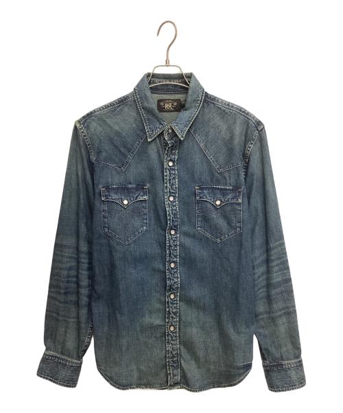 RRL（ダブルアールエル）RRL (ダブルアールエル) デニムシャツ インディゴ サイズ:Lの古着・服飾アイテム