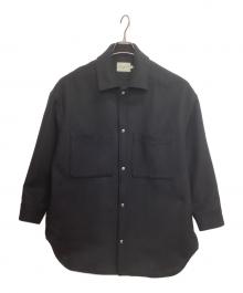 maison kitsune（メゾンキツネ）の古着「ウールコート」｜ブラック