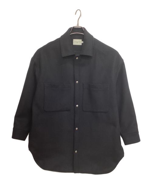 maison kitsune（メゾンキツネ）MAISON KITSUNE (メゾンキツネ) ウールコート ブラック サイズ:ＸＳの古着・服飾アイテム