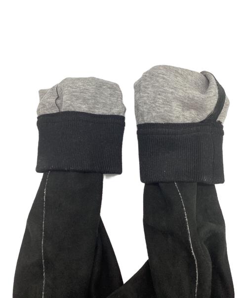 HERNO（ヘルノ）HERNO (ヘルノ) ボンディングスウェードフーデッドブルゾン ブラック サイズ:42の古着・服飾アイテム