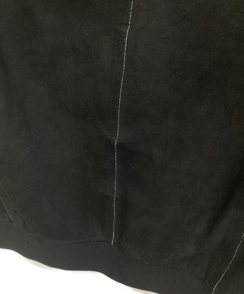 HERNO（ヘルノ）HERNO (ヘルノ) ボンディングスウェードフーデッドブルゾン ブラック サイズ:42の古着・服飾アイテム