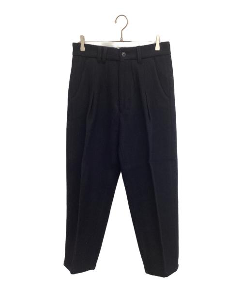 ANCELLM（アンセルム）ANCELLM (アンセルム) MELTON TUCK SLACKS ネイビー サイズ:1の古着・服飾アイテム