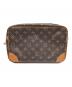 LOUIS VUITTON (ルイ ヴィトン) モノグラム コンピエーニュ ブラウン：25000円