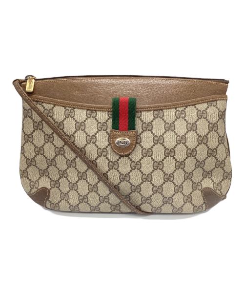 GUCCI（グッチ）GUCCI (グッチ) GGスプリームショルダーバッグ ブラウンの古着・服飾アイテム