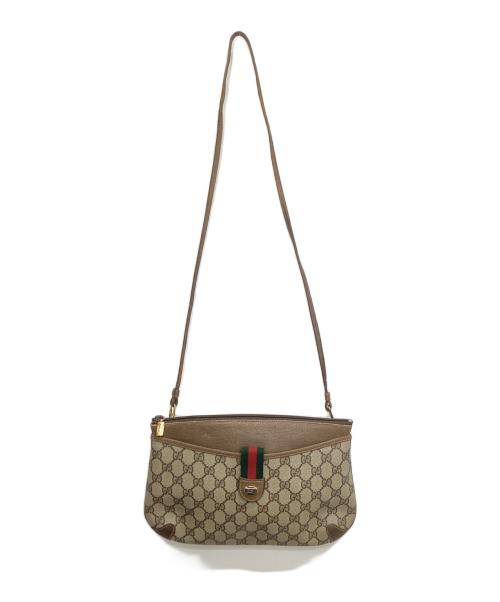 GUCCI（グッチ）GUCCI (グッチ) GGスプリームショルダーバッグ ブラウンの古着・服飾アイテム